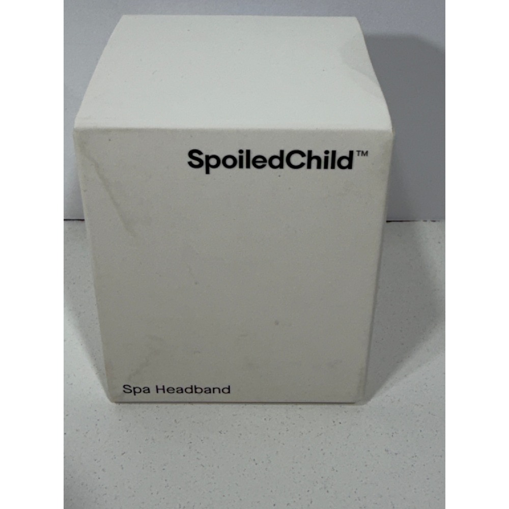 SpoiledChild Spa Headband White‎ Skincare Makeup Hair Wrap New in Box